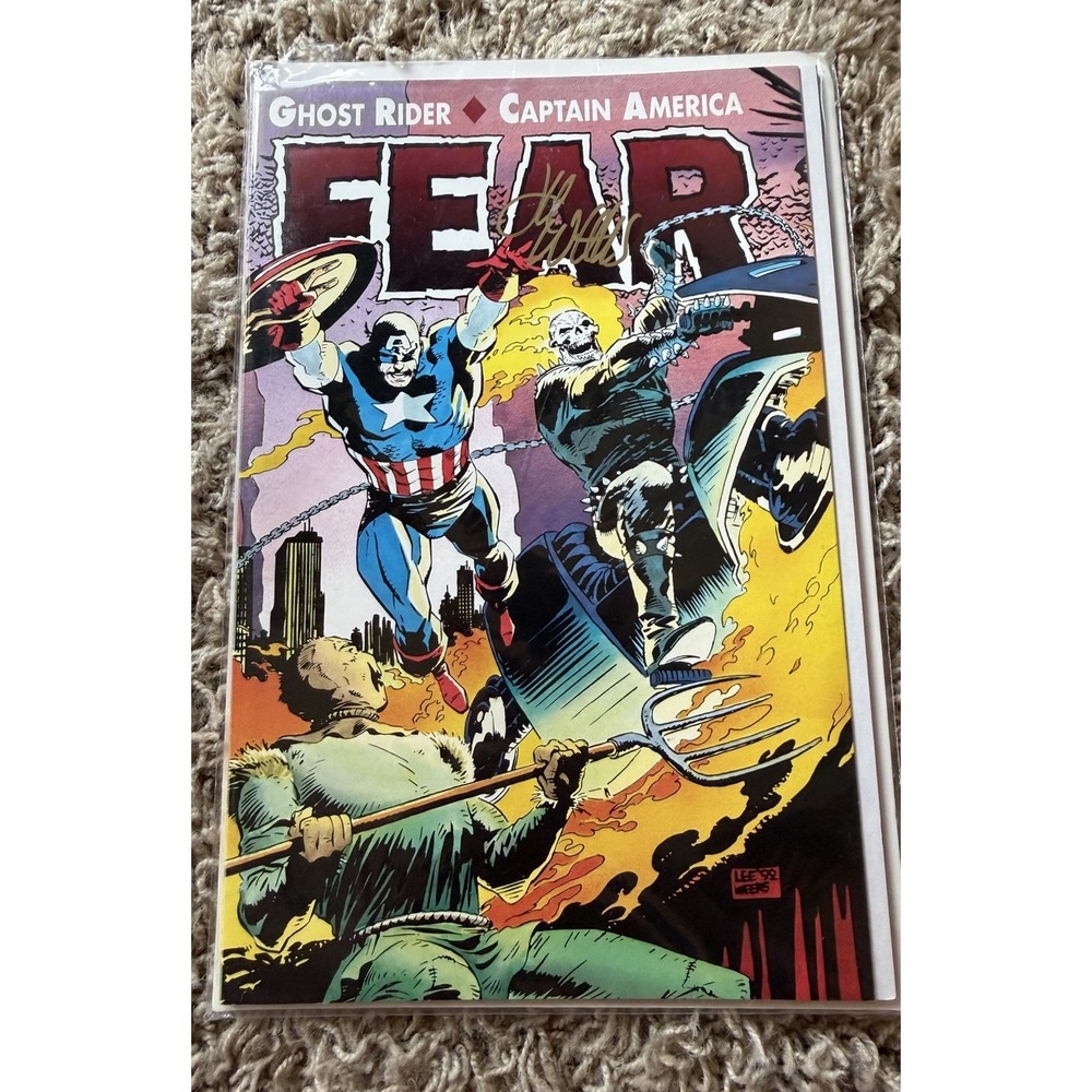 Ghost Rider/Captain America: Fear, Signed by Lee Weeks